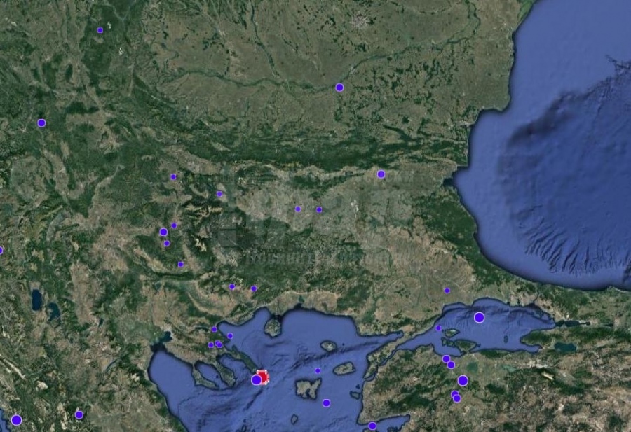 Силен трус в Егейско море беше усетен и в България