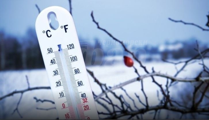 Жълт код за студено време днес в област Бургас