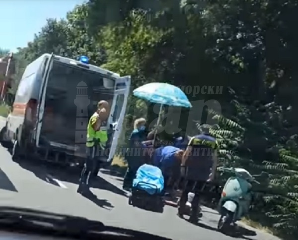 Задръстването от Сарафово към Бургас заради моторист, прилошало му на пътя