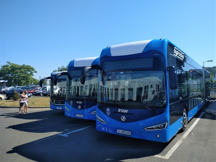 Всички 56 електробуса в Бургас са в движение