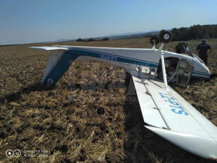 Самолет  се разби край Крушевец, пилотът е в болница