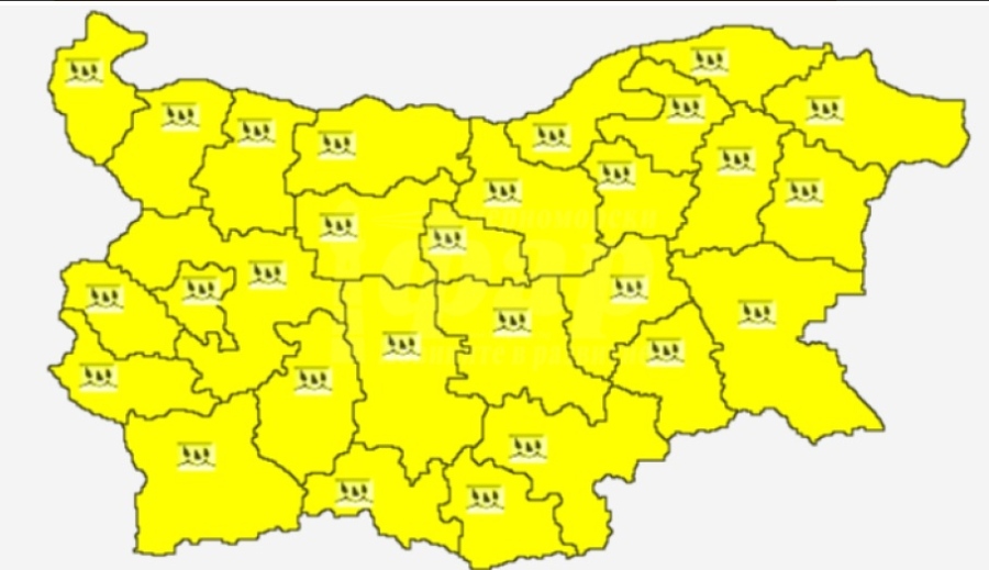 Предупреждение за жълт код: Седмицата започва със силен вятър 