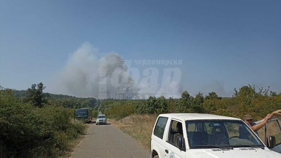 Локализиран е пожарът край Средец