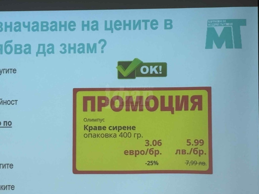 Експерт: Цените в евро и лева трябва да са с еднакъв размер и шрифт 