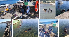 Община Несебър и водолази чистиха акваторията на Стария град