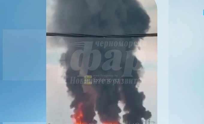 Украински дронове подпалиха нефтена база в Краснодарския край